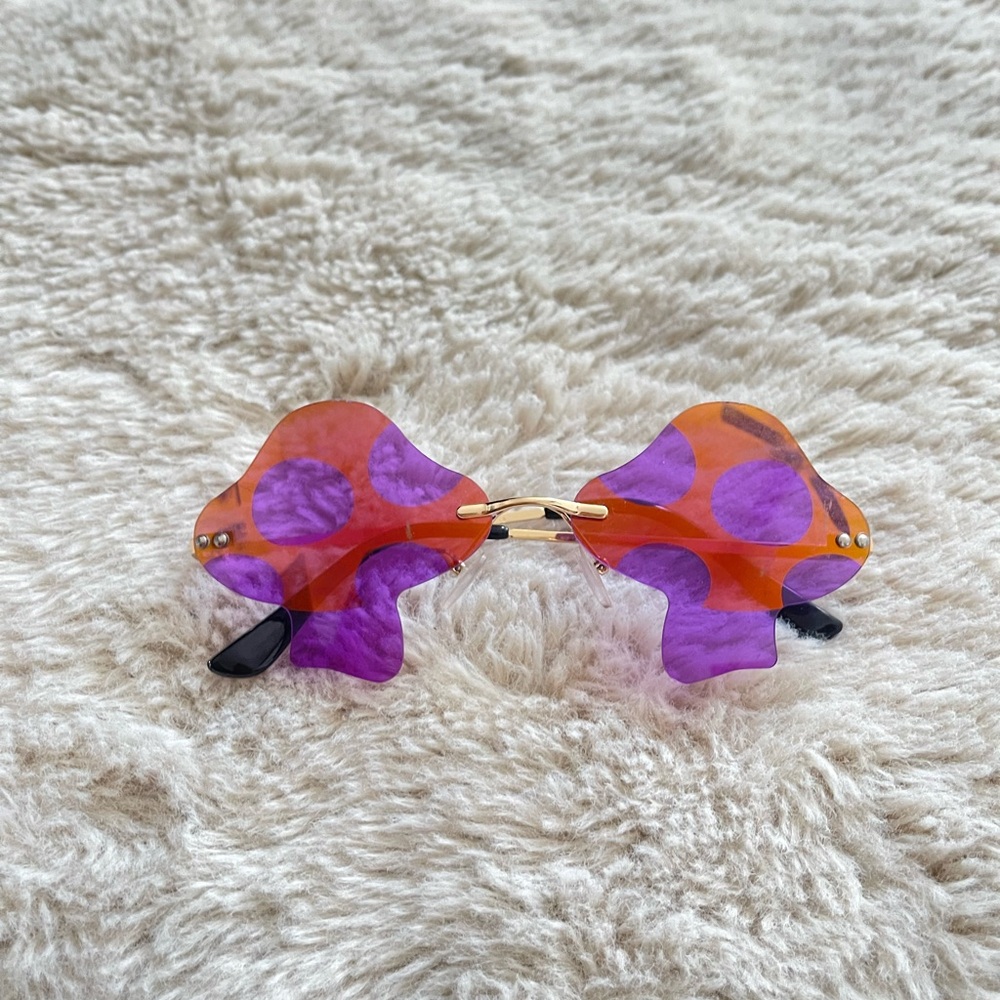 Mushroom Rimless Rave Glasses